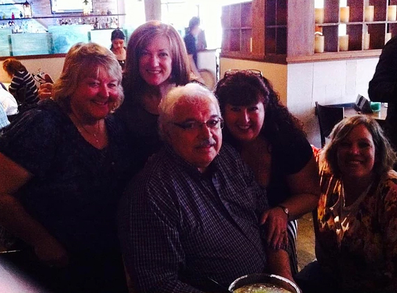 Nancy with her mentor, iconic jazz educator Frank DeMiero